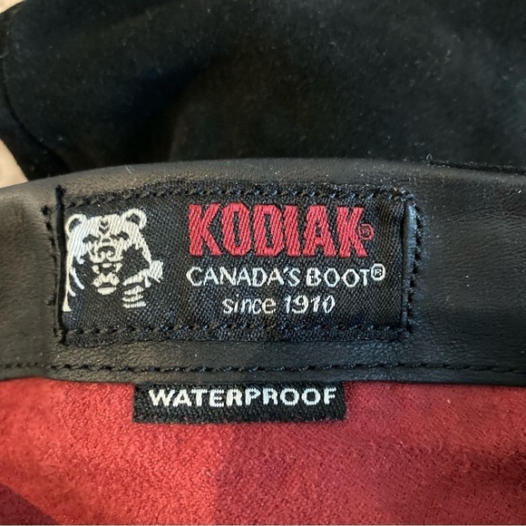 KODIAK Sz 9 Rubber and Suede  Leather Combo Waterproof Slouchy Top Boots - Picture 12 of 12